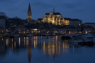 Auxerre et l'Yonne la nuit