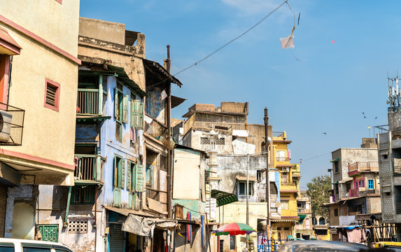Typical buildings in Ahmedabad - Gujarat, India