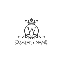 W MODERN LETTER LOGO TEMPLATE