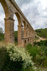 Fototapeta premium Roman Aqueduct Pont del Diable in Tarragona, Spain