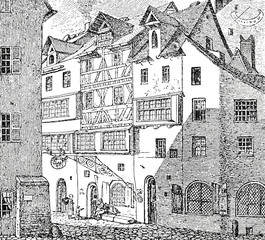 Das letzte Wohnhaus von Hans Sachs in Nürnberg
