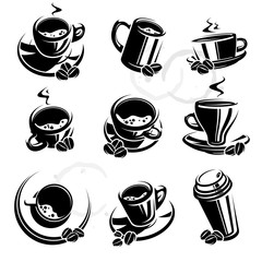 Coffee set. Vector