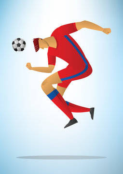 Illustration of football player 28