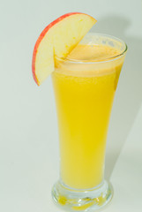 yellow freshly squeezed apple juice