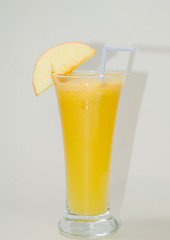 yellow freshly squeezed apple juice