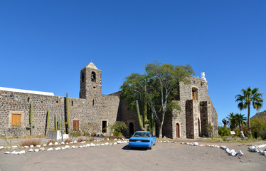 Mission Santa Rosalia de Mulege is located in the oasis of Mulege, in Mulege Municipality, northeastern Baja California Sur state, Mexico