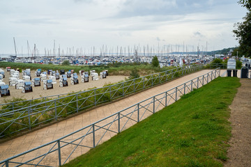 Ostseek&uuml;ste und Strand bei Regenwetter
