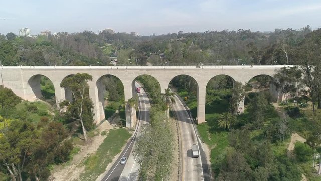 Aerial view of Cabrillo Bridge