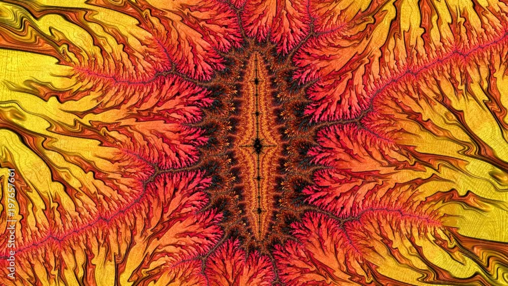 Poster fractal image pc rendering color iteration
