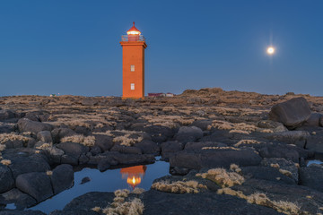 Lighthouse and Moon