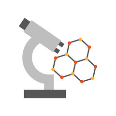 laboratory microscope isolated icon vector illustration design