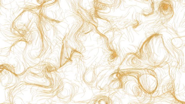 Abstract Squiggly Lines. Organic 4K UHD background / design element.