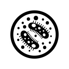 Study of bacteria icon vector illustration design