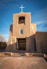 Obraz premium Kościół San Miguel, Santa Fe, Nowy Meksyk