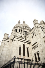 Fototapeta na wymiar Detail of the Basilica of the Sacred Heart of Paris