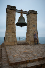 Young hot sexy woman in a short dress outdoors