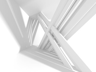 Futuristic White Architecture Design Background