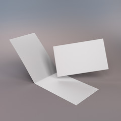 Blank Leaflets, Flayers Or Greeting Cards