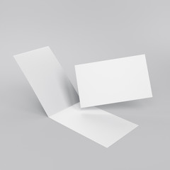 Blank Leaflets, Flayers Or Greeting Cards