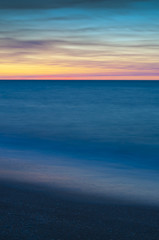 sunset on the sea