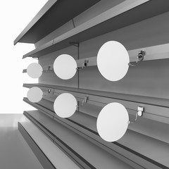 Shelf With Circle Wobblers