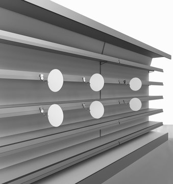 Shelf With Circle Wobblers
