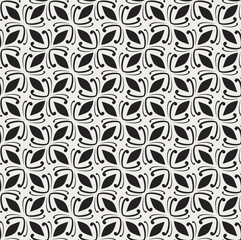 Ornamental Abstract floral tiles seamless vector pattern. Geometric Flower Background.