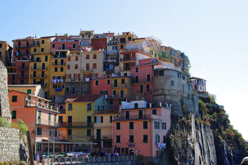 Fototapeta na wymiar Cinque Terre, traditional Italian architecture