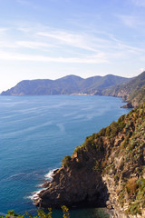 Fototapeta premium Cinque Terre, glimpse of the sea by the way of love
