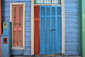 Maison colorée à La Boca à Buenos Aires, Argentine