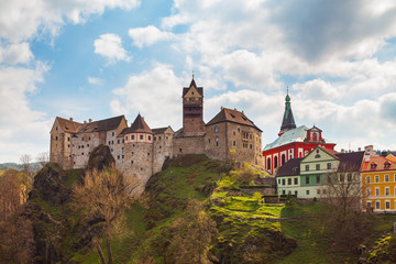 Fototapeta na wymiar Castle Loket in Czech Republic - travel and architecture awesome destination