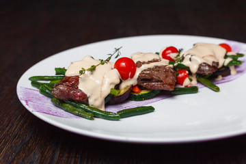 Delicious food menu