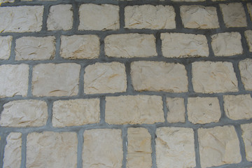 fragment huge brick wall painted by white with detailed paint texture