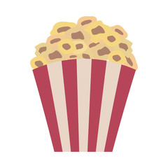 cinema food bucket with pop corn   vector illustration