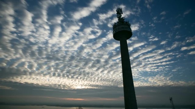 Galati, Romania - TV tower near Danube river