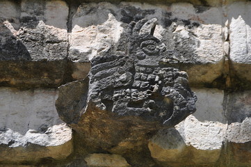 Stone bird at Uxmal, Yucatán, Mexico.