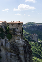 Fototapeta na wymiar view of Meteora monasteries, Greece, landscape