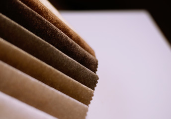 Scraps of colored tissue