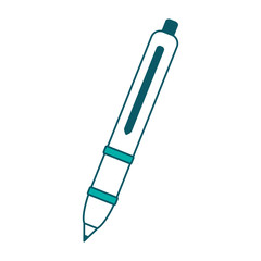 pen office supply writing tool icon vector illustration green design