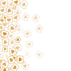Social media background vector with copyspace.