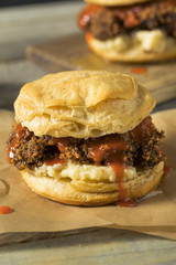 Homemade Honey Butter Chicken Biscuit
