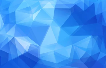 Foto auf Acrylglas Triangle Horizontal blue banner. Vector background © igor_shmel