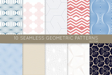 Collection of seamless patterns