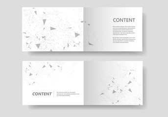 Fototapeta premium Template brochures with modern molecular style