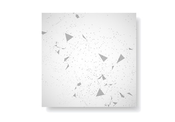 Template brochures with modern molecular style