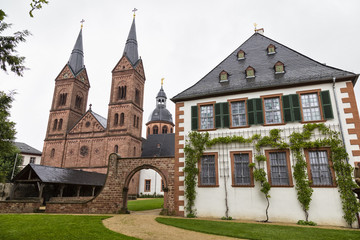 Ancient monastery Seligenstad ,  Einhard-Basilika, Germany