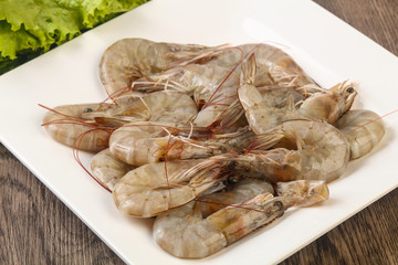 Raw king prawn