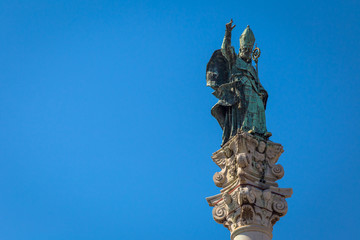 Santo Oronzo Column in Lecce, Italy