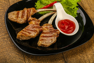 Grilled lamb
