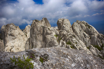  On top of Tulove grede, part of Velebit mountain in Croatia